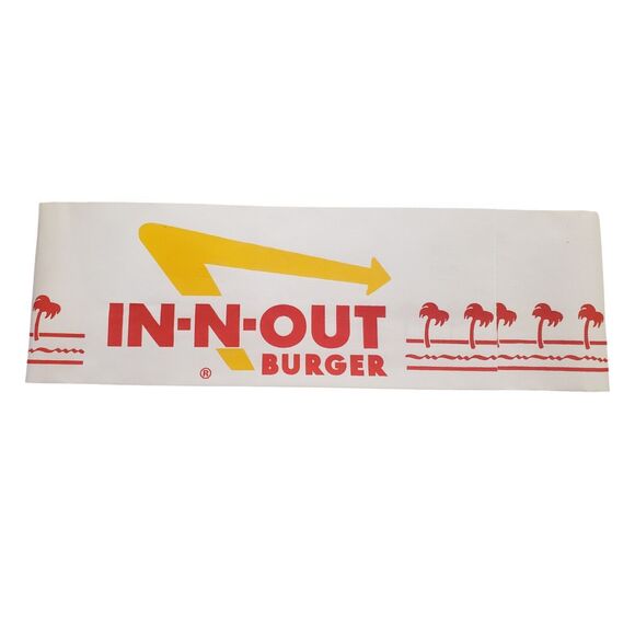 World Famous IN N OUT Burger Paper Hat Brand New OSFM Classic Cap Foldable - Picture 1 of 2